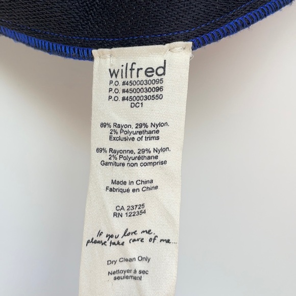 ARITZIA Wilfred Blue Pocket Pompe Pleated Dress 2 - Picture 9 of 9